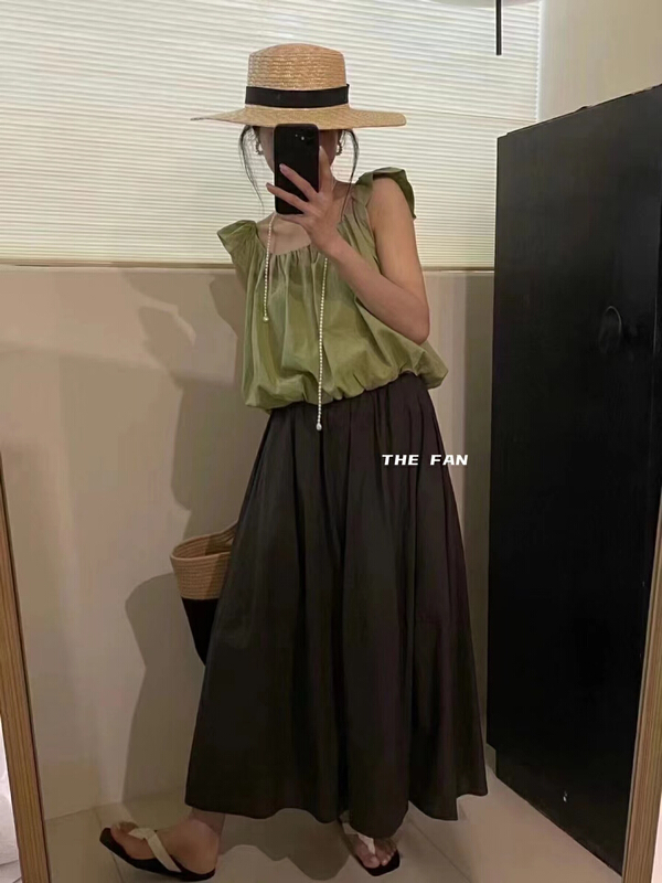 [the fan] simple solid color versatile shirt 505685\pcz