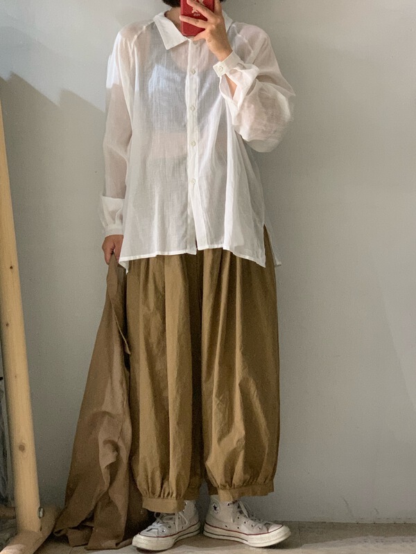 [see Sichuan through several cloth] single breasted comfortable shirt 822231\l