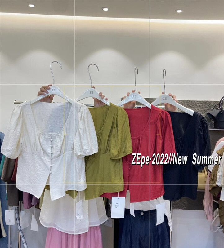 [Ze] gentle and versatile foreign style shirt 3210\ll