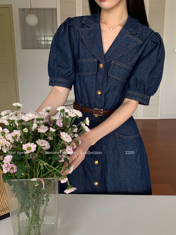 [new open] commuter slim fashion dress (without belt) ys1-hl22973\zxx