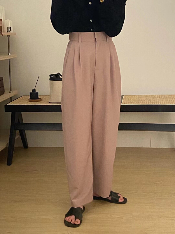 【TOTOTELLME】薄款顯瘦九分洋氣西褲  25105#  HBX