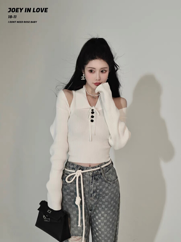 [LMK] pure slim Polo neck short vest / sling 3803 \hjy