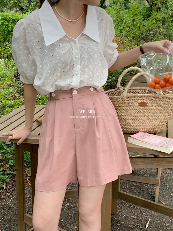 [we are] Korean simple and versatile casual shorts 80053\zjy
