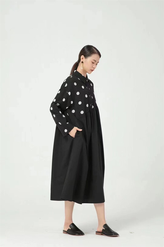 New year in early spring! [size] wave point fashion retro western dress 2929\lsw