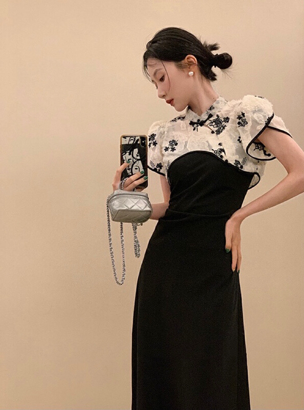[savage] French retro style blouse + pleated fashion dress set e8299\wpl