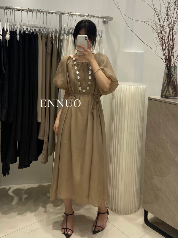 [ennuo] pleated lady simple dress (with belt) 1398\l