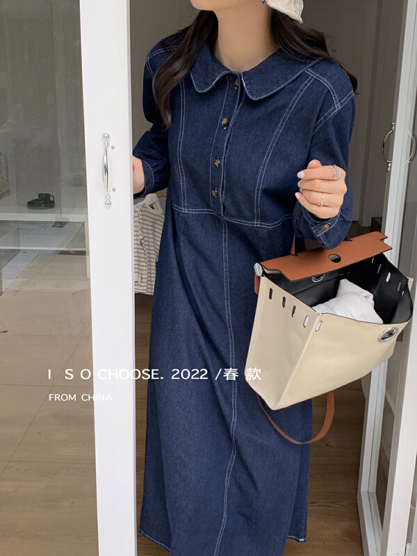 New year in early spring! [ISO Korean series] retro Hong Kong Style senior design sense minority dress 68719\hjy