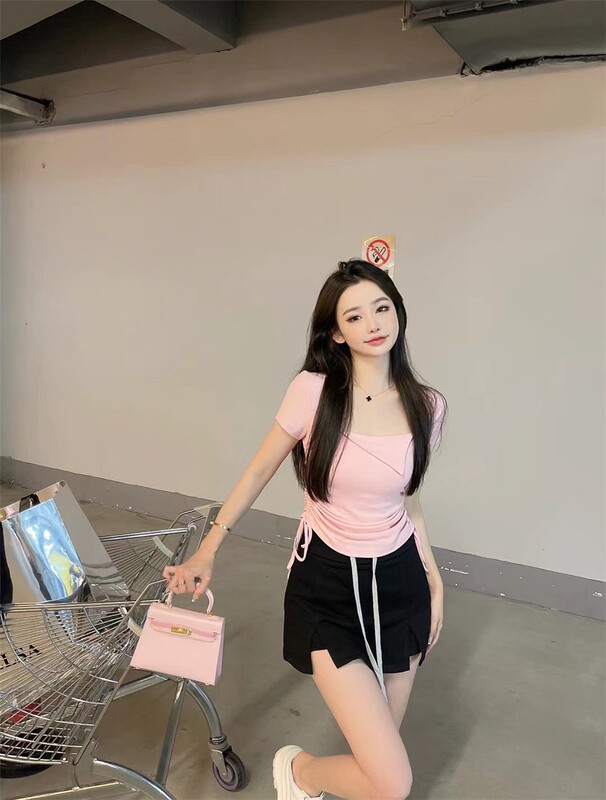 [koumiya] simple drawstring versatile skirt 9929\pcz