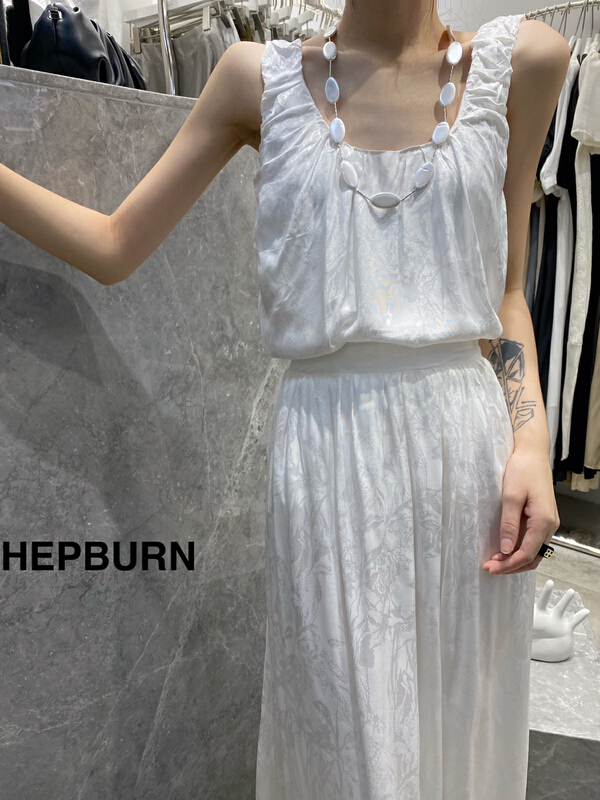 [Hepburn] advanced Tencel jacquard versatile vest / sling 3850\l