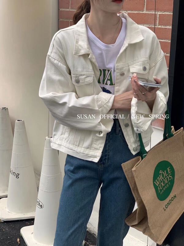 New year in early spring! [Susan] Korean fashion single breasted denim coat ys2-7050\lsw