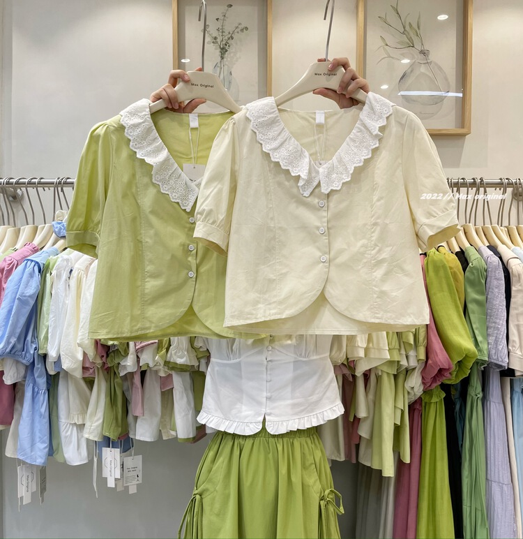 [Max original] simple, fresh and versatile shirt 98319\hbx