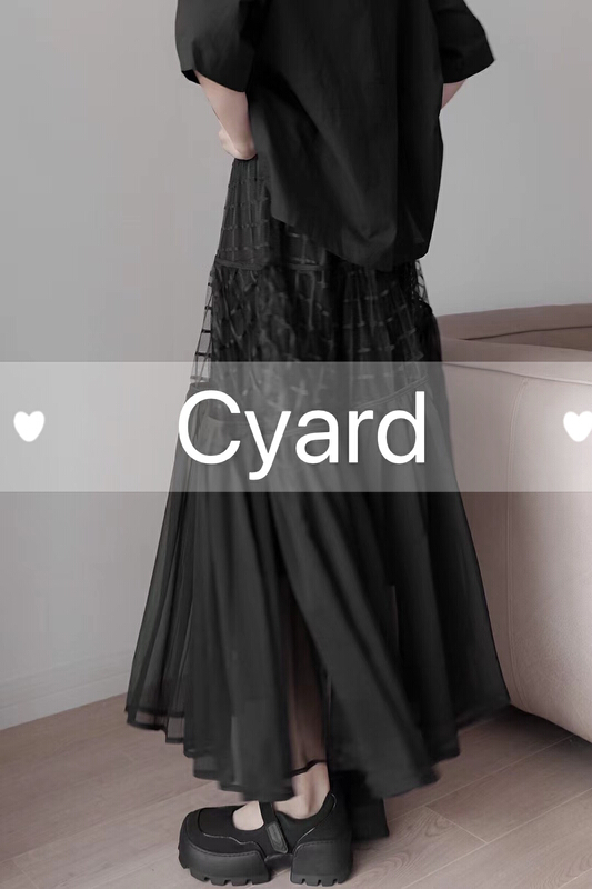 [cyard] Korean version mesh front and back half skirt 90070\l