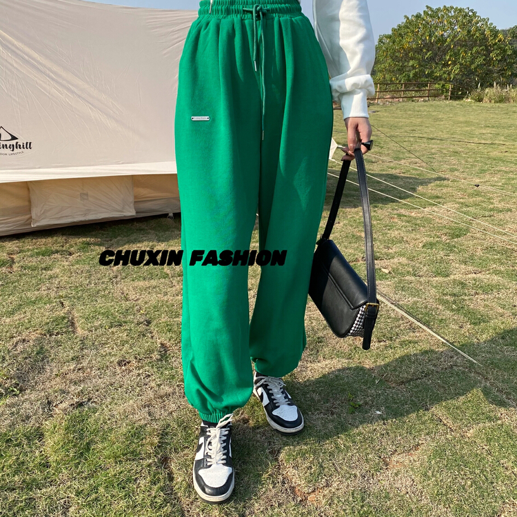 [c.x Chuxin] Korean loose fit sports casual pants-6022\wtt