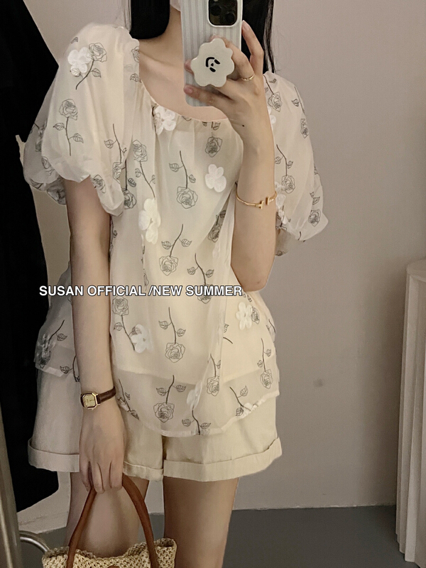 [Susan] fashionable and fresh lady temperament shirt 19175\lsw