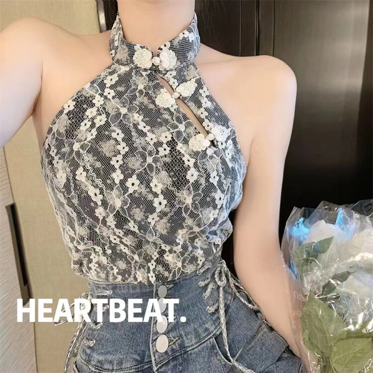 [hearteat] Chinese design customized buckle vest / sling 587\zjy