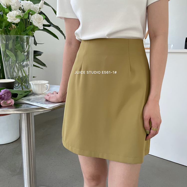 [juice] simple and versatile lined safety pants Hip Wrap Skirt e561-1\ll