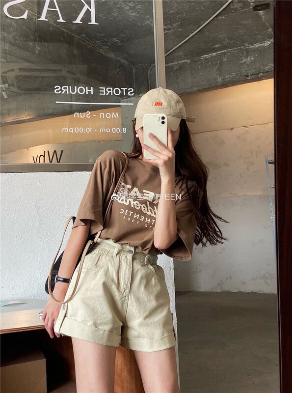 [Fifth] Korean simple and slim denim shorts ys1-6100 \lsw