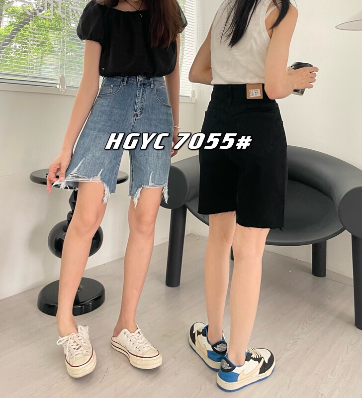 [fairy tale princess] high waist elastic jeans 7055