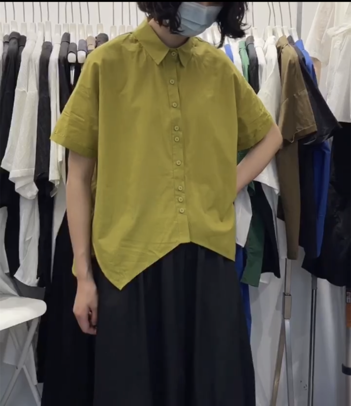[three and two] net irregular cut shirt 67165\l