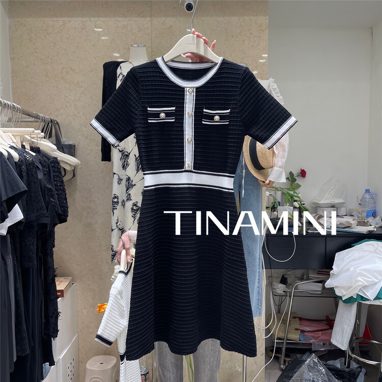 [tinamini] celebrity knitted dress 7492\hjy