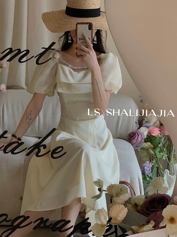 [LS] fashion medium length solid dress (with detachable chain) 2679\wpl