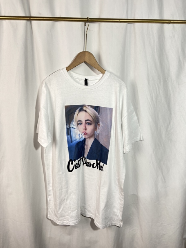 [Yi show shop] graphic printing fashion short sleeve T-shirt 1675\cl