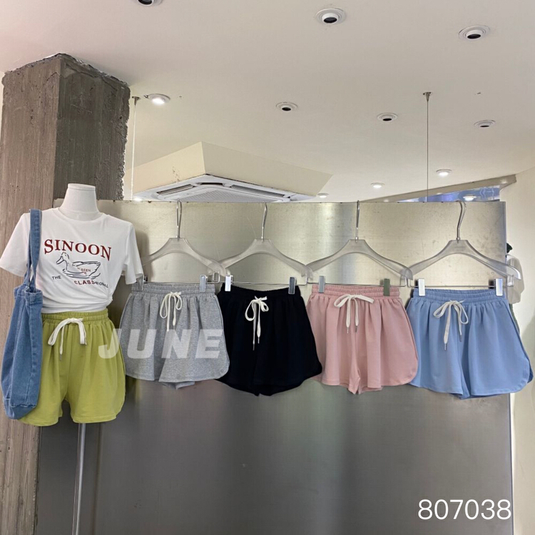 [June] wide leg elastic waist versatile casual shorts 807038\xyy