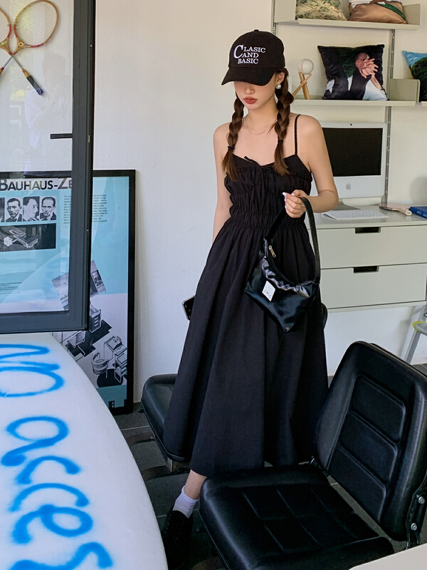 [Yang lotus] temperament atmosphere suspender dress s12201221\ozq