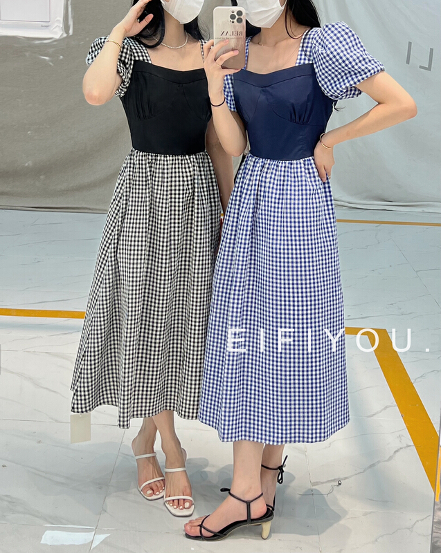 [EI fi you] fashion lattice backless small design dress 5106\lsl