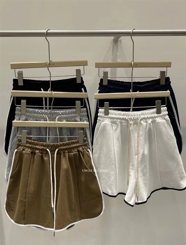 [UNC be] basic versatile contrast bonded casual shorts 5037\xyy