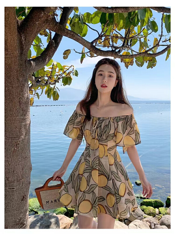 [neeko] holiday style flower collar dress 3550\pcz