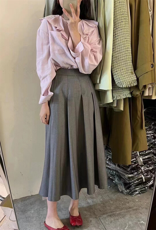 New year in early spring! [zingstyle] ladies' pleated skirt c003\l