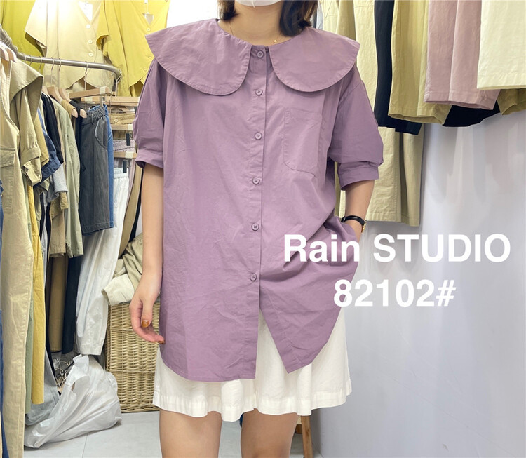[rain] single breasted comfortable Korean shirt (only selling shirts) 82102\l