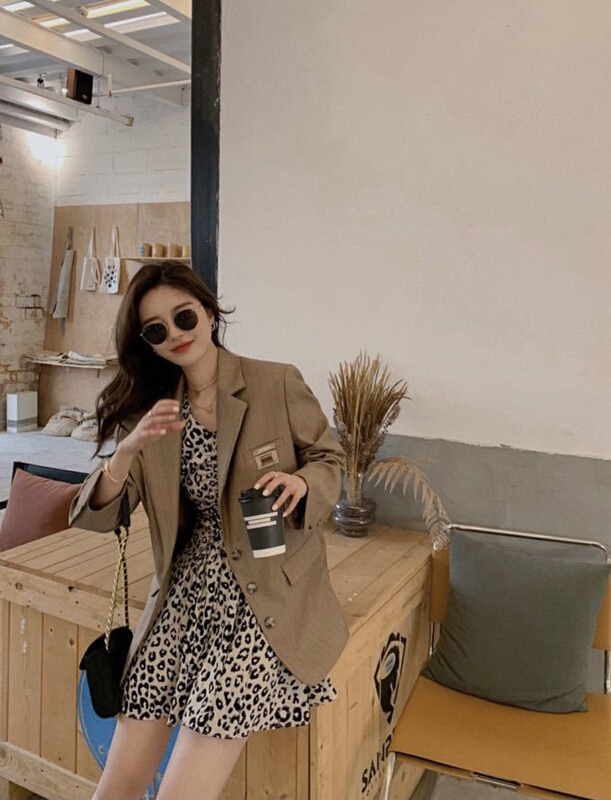 New year in early spring! [y.jia EJA] Korean striped loose suit (suit sold separately) 7708\pcz