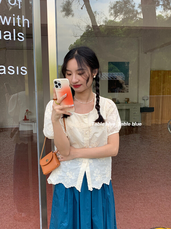 [table blue] Korean Vintage jacquard shirt 2159\lsw