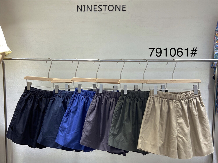 [ninestone nine stones] Japanese simple and comfortable casual shorts 791061\l