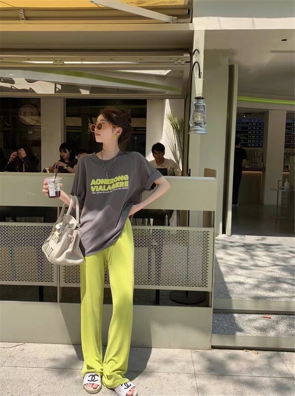 [MS studio] Elastic Waist Wide Leg versatile casual pants 5330\pcz
