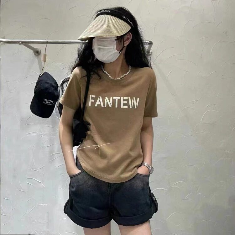 [ta+] round neck stripe fashion short sleeve T-shirt 6545\xyy