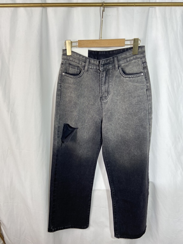 [Yi show shop] color blocked loose skinny jeans 1611\\cl