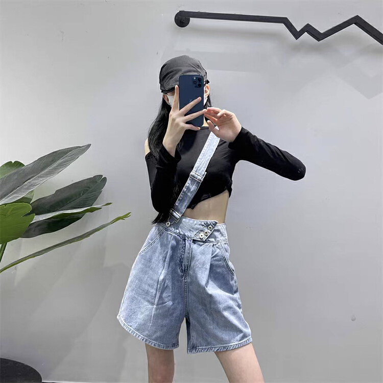 [Mujia] Korean fashion strap denim shorts (only shorts) 17280\xyy
