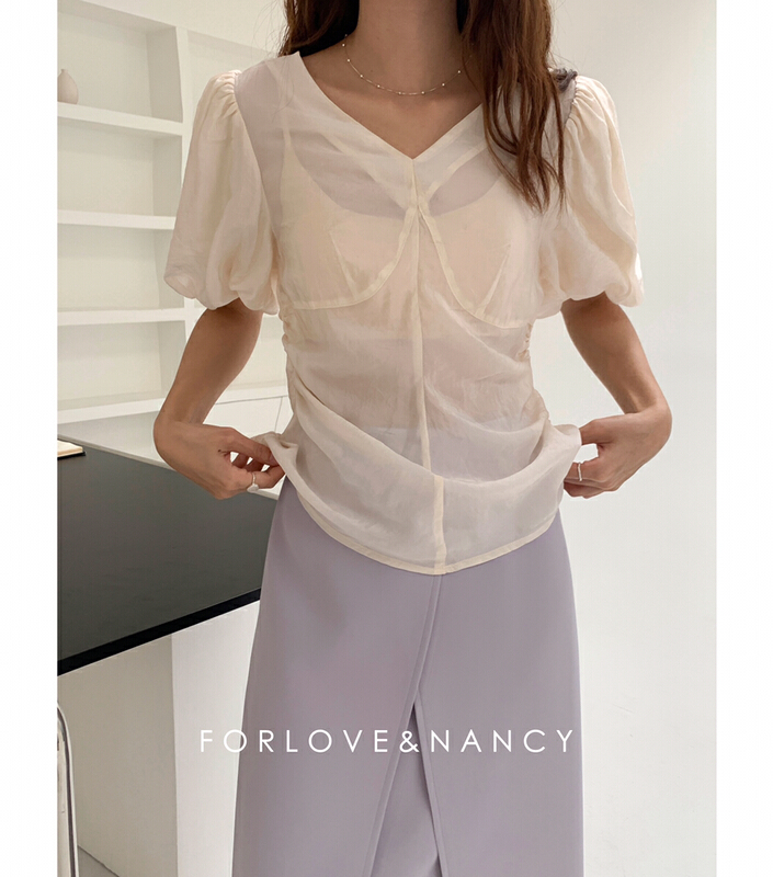 [FN] simple temperament small fresh shirt nb2xaa389\cqw