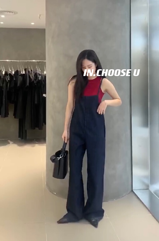 [in.choose u] fashionable and versatile suspender pants 69303\zxl
