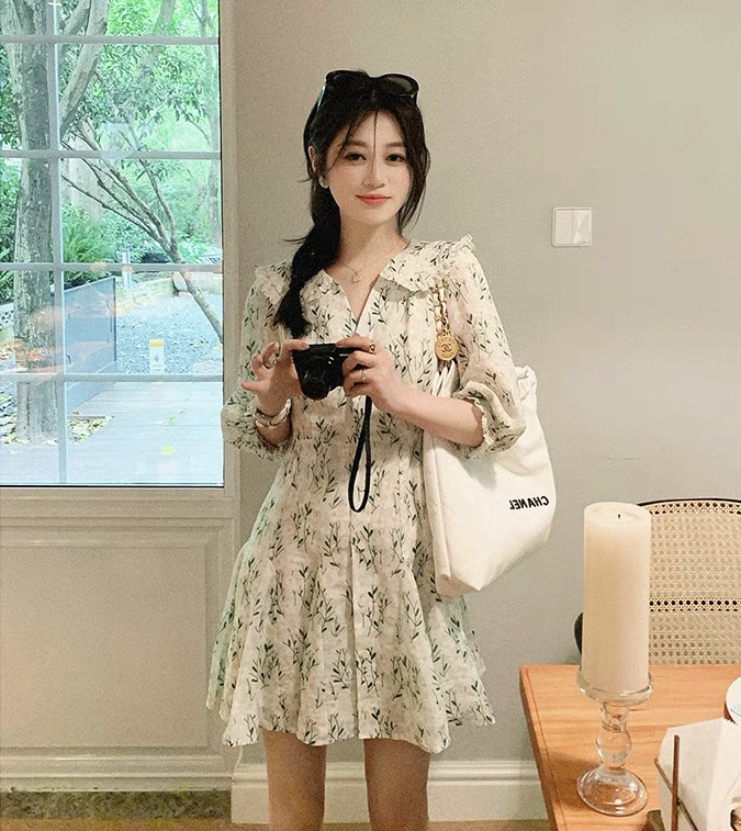 [jun.t] French doll floral dress 6161\pcz