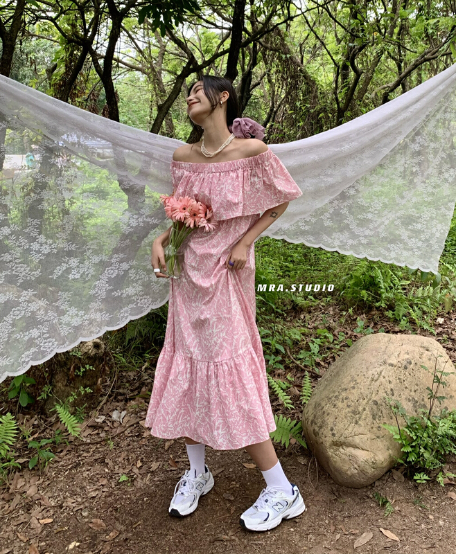 [MRA] French sweet two wear floral dress l1103\zxl