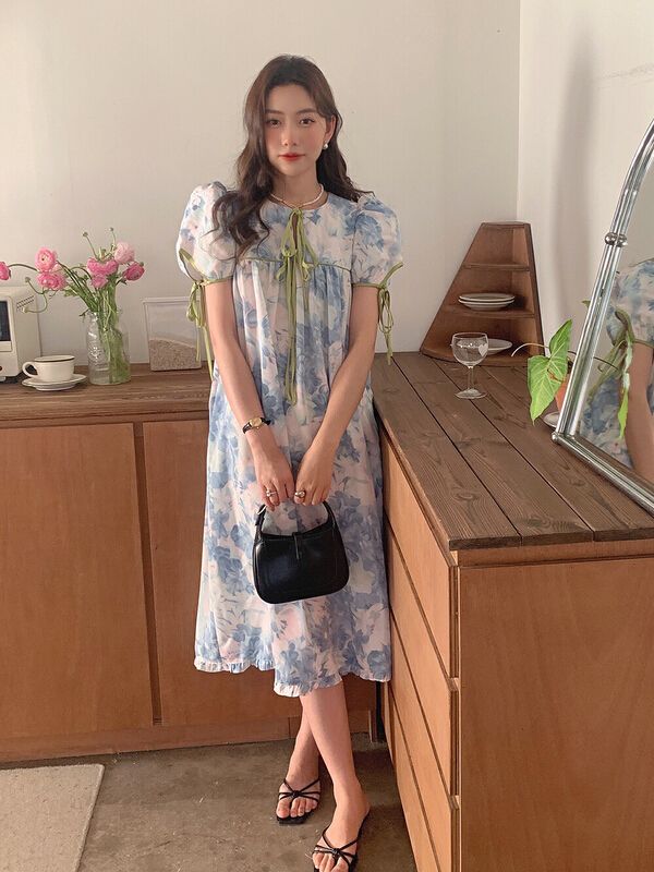 【 bobi 】 fashionable mid length dress (excluding short dress) 8901-1\hjy