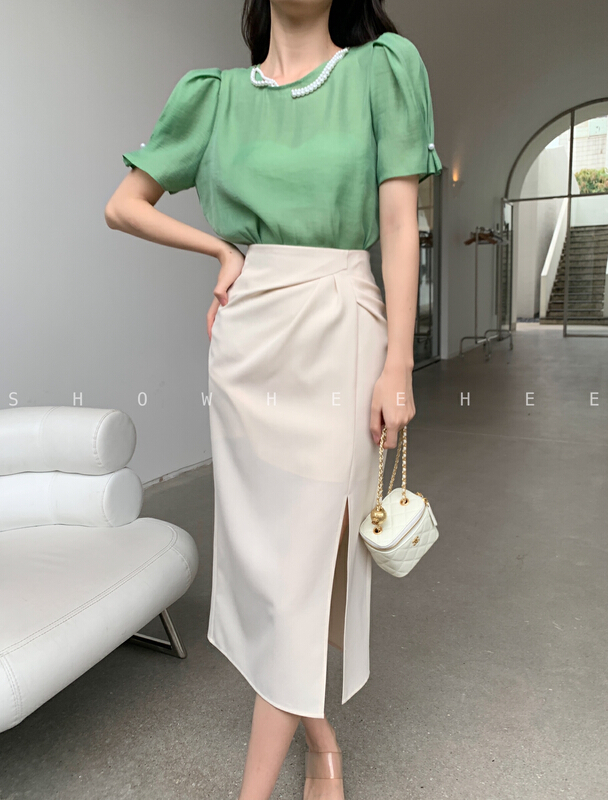 [xiuxixi] high quality side slit skirt 19510\jhy