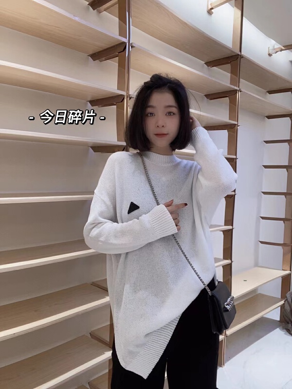 New year in early spring! [miss Hui] lazy style simple leisure round neck thin warm sweater 66203\xyy