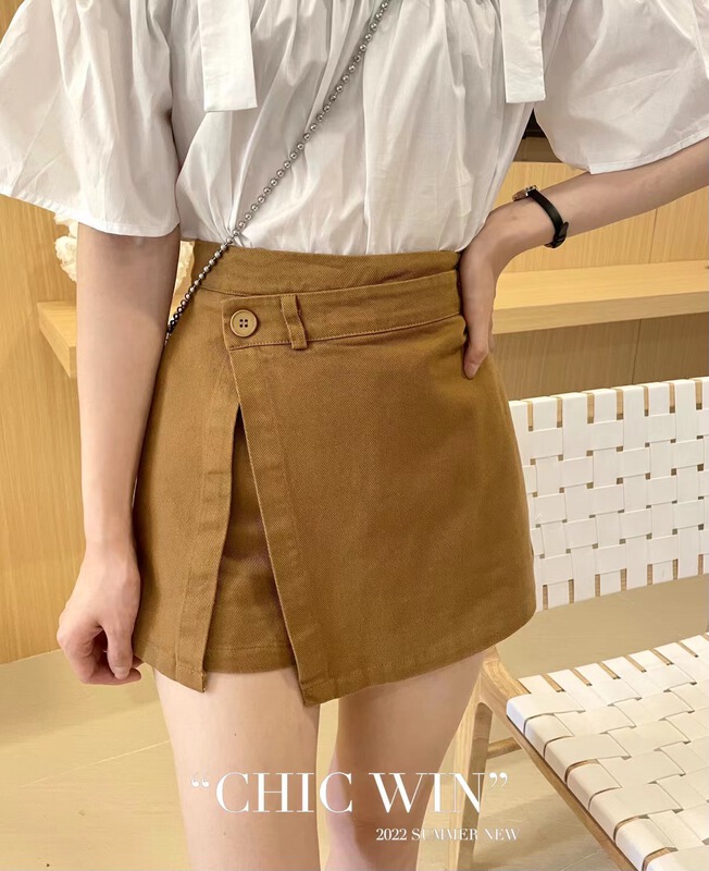 [still pure] temperament versatile high waist comfortable denim shorts 2280\hjy