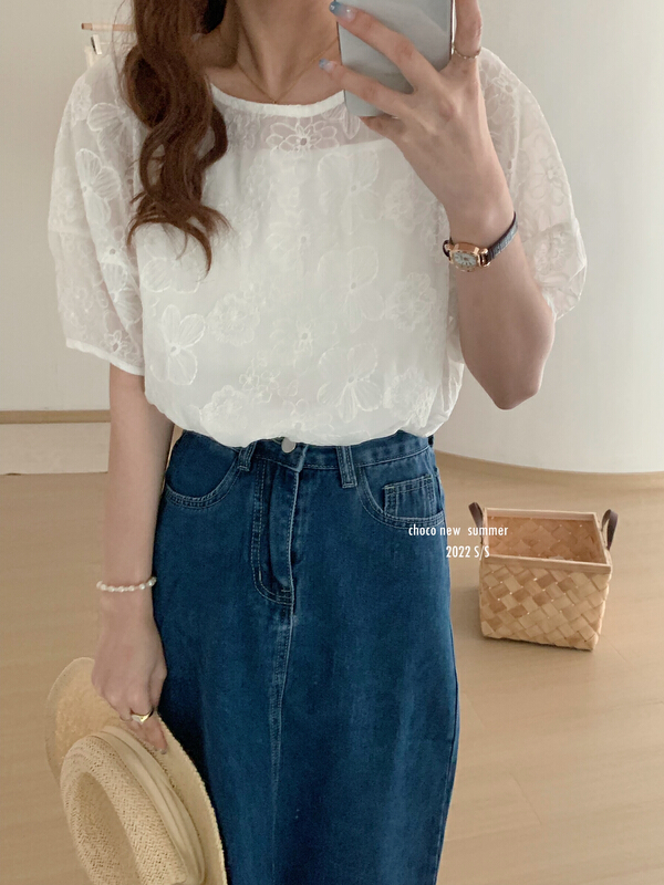 [choco] Korean version simple shirt + fashionable suspender vest set 8308\hbx