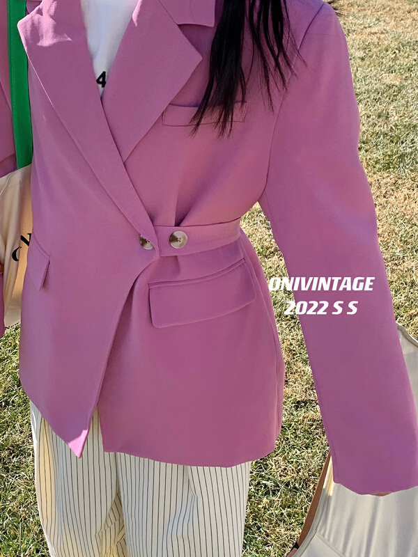 A new year in early spring! [onivinage oni] casual waist strap suit (with waist rope) ol222x4545\zxl